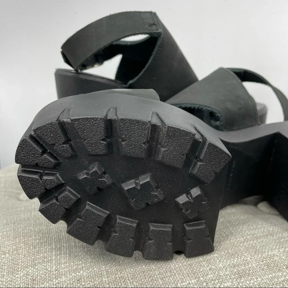 Topshop new platform heel peep toe black 39 - Picture 4 of 5